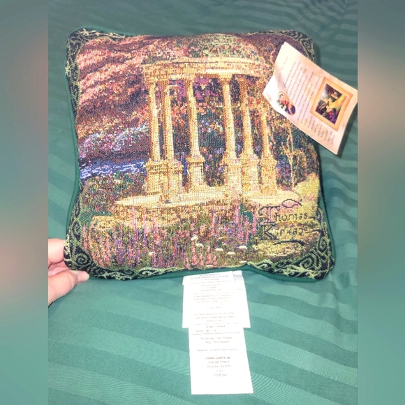 Thomas Kinkade Other - Thomas Kinkade "Garden Gazebo" Pillow